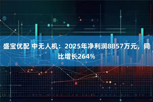 盛宝优配 中无人机:2025年净利润8857万元,同比增长264%