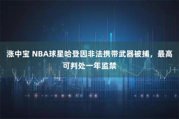 涨中宝 NBA球星哈登因非法携带武器被捕，最高可判处一年监禁